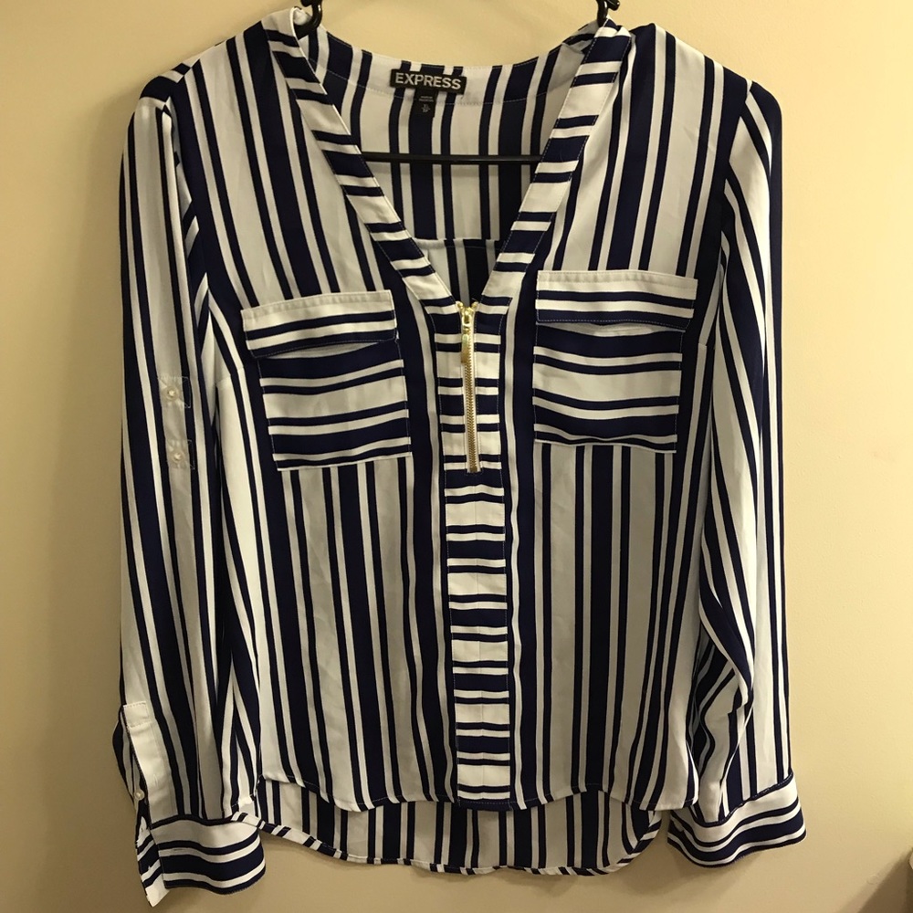 Express Zip Up Blouse
